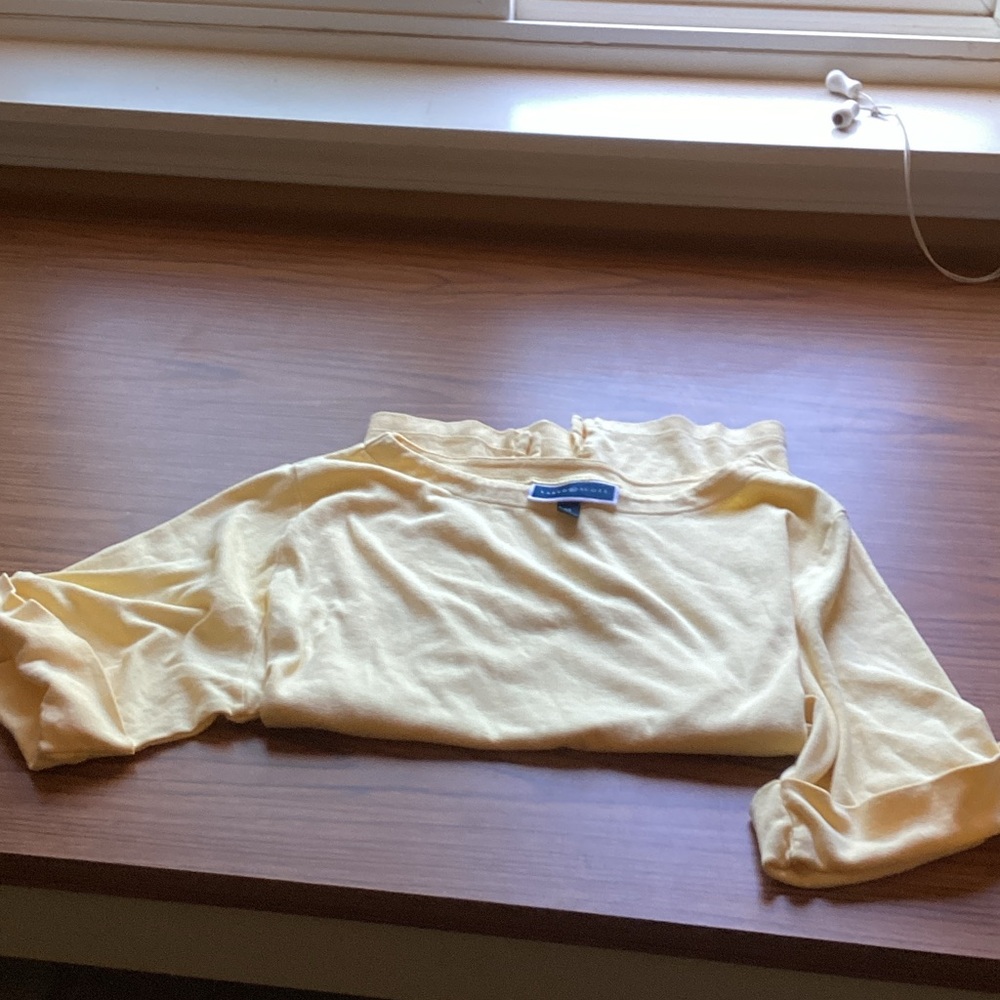 Karen Scott Soft Yellow Top